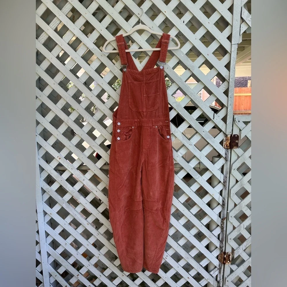 Freee people Good Luck Cord Overalls